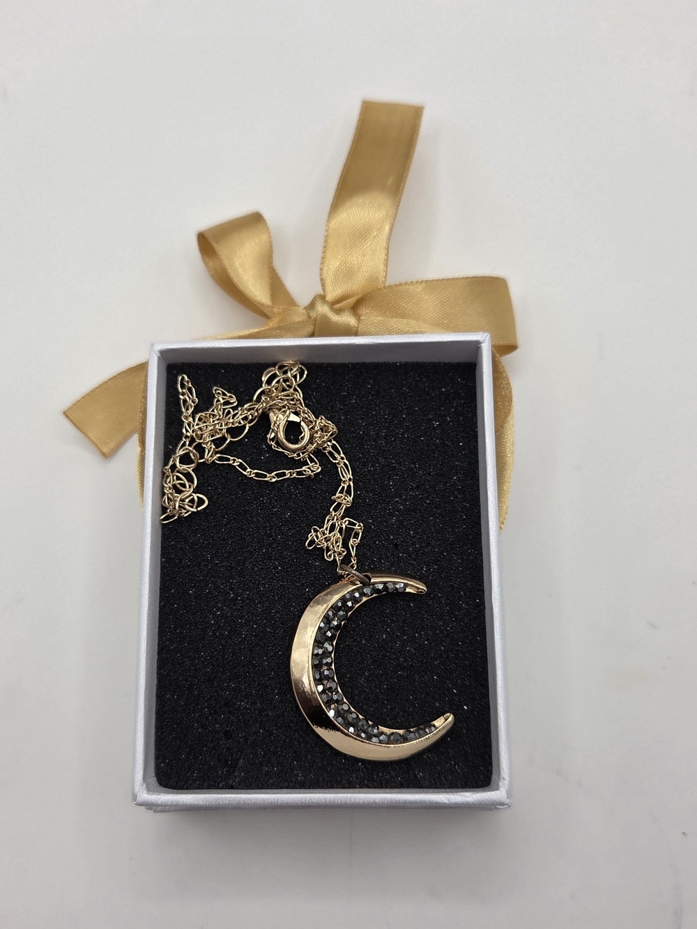 Park Lane Magicians's Moon Necklace in with hemotite accents.